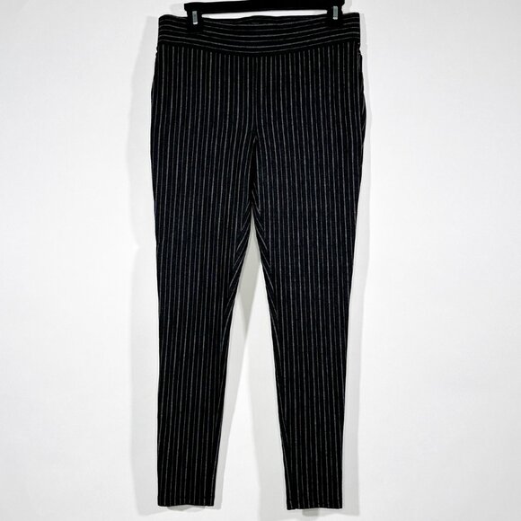 Loft Pull On Stretch Stripe Pants Size M - Picture 1 of 11